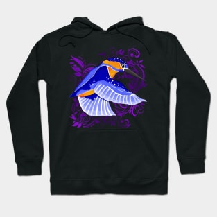 hummingbird blue Hoodie